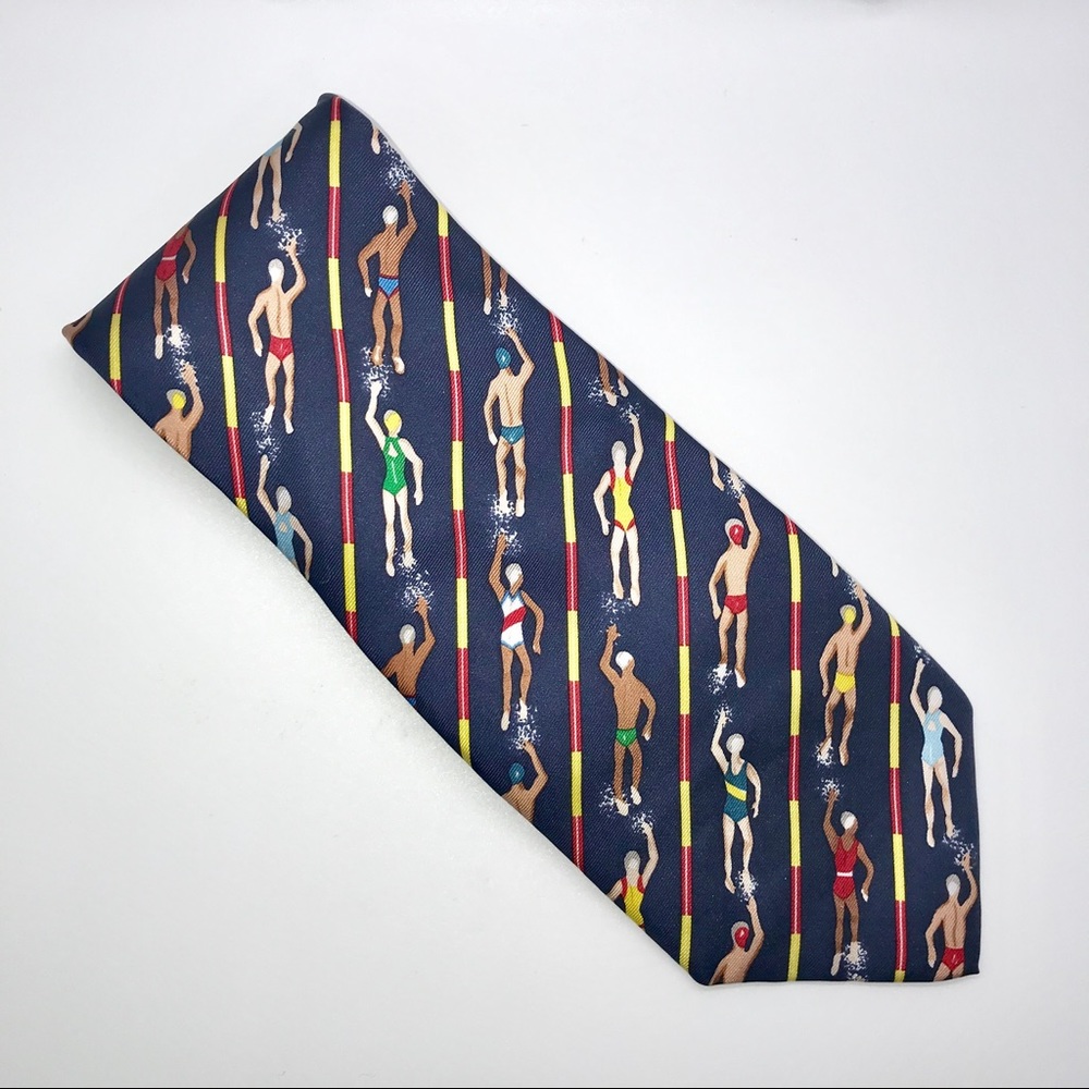 🏊🏻‍♂️ Alynn Neckwear tie, swimming theme 🏊🏻‍♀️